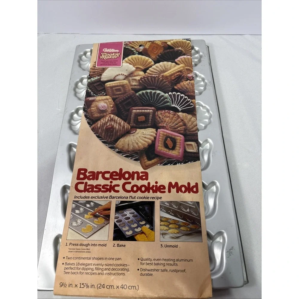 Vintage Wilton Cookie Maker Molds‎ Barcelona English Swedish Venetian Viennese